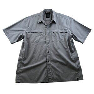 Dickies Mens Shirt Size XL Performance System Short Sleeve Outdoors Gray Classic